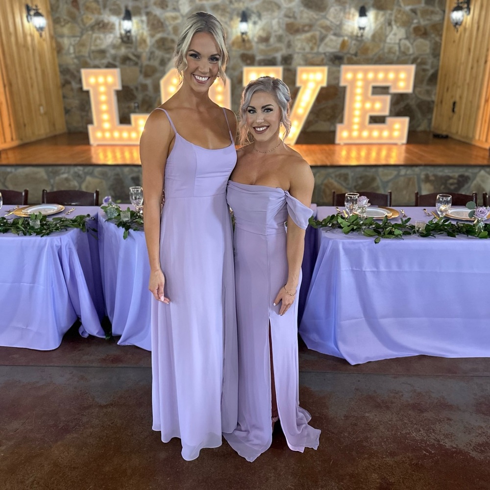 Birdy Grey Lavender Amy Chiffon Bridesmaid Dress